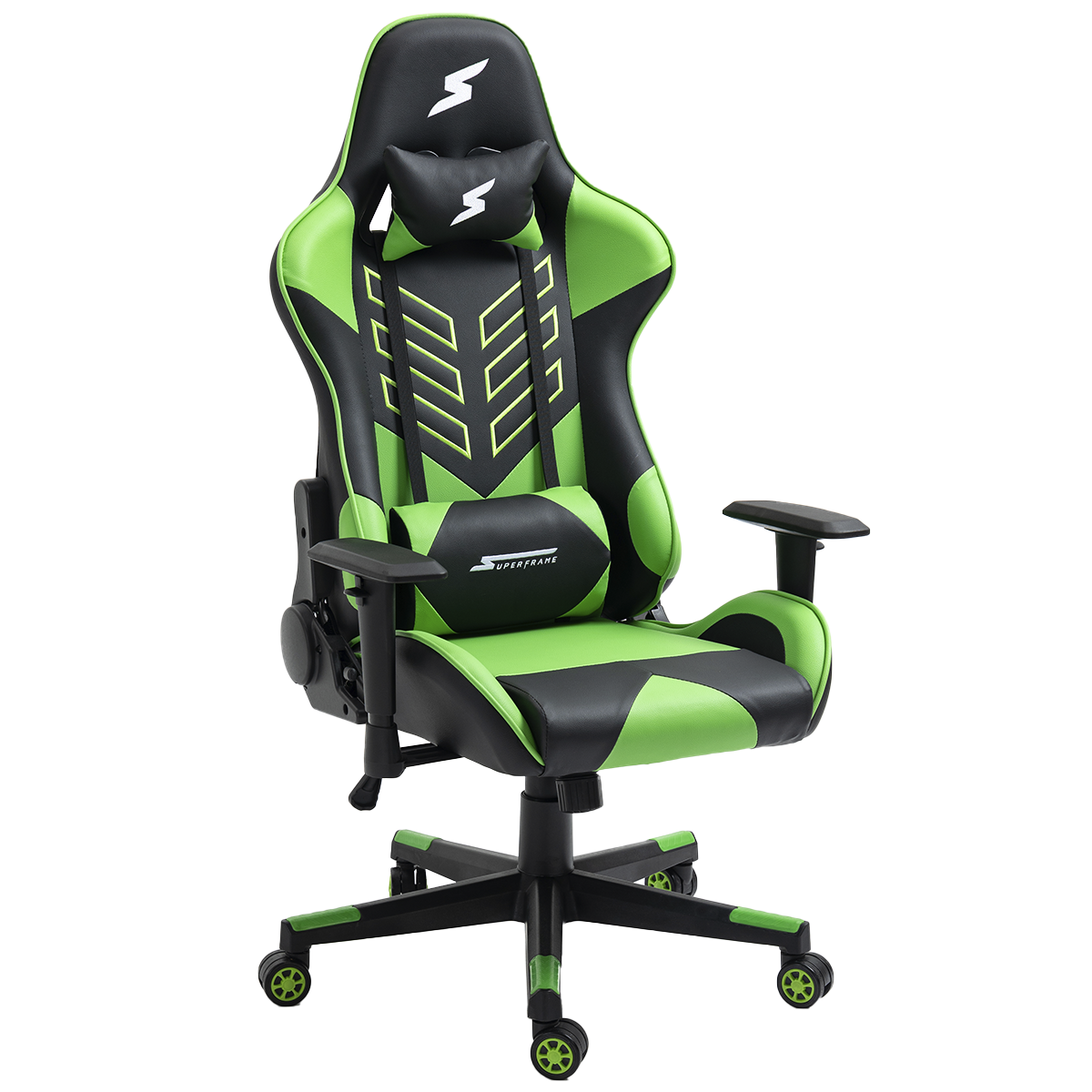 cadeira-gamer-superframe-godzilla-preto-e-verde